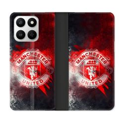 Housse cuir portefeuille Pour Honor 400 smart 5G Foot Manchester United