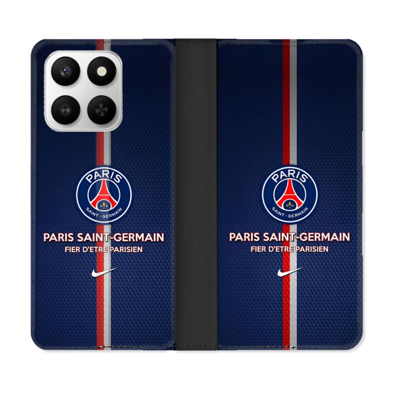 Housse cuir portefeuille Pour Honor 400 smart 5G Foot PSG Fier