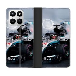 Housse cuir portefeuille Pour Honor 400 smart 5G Formule 1 F1 Mercedes Petronas