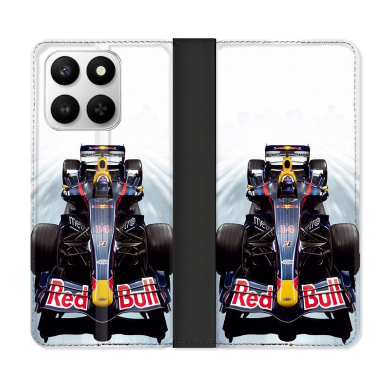 Housse cuir portefeuille Pour Honor 400 smart 5G Formule 1 F1 Red Bull