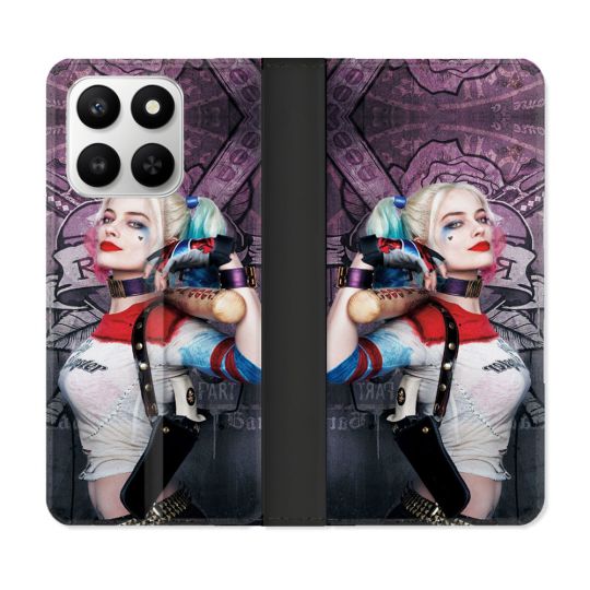 Housse cuir portefeuille Pour Honor 400 smart 5G Harley Quinn Batte