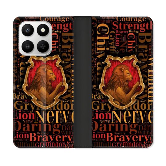 Housse cuir portefeuille Pour Honor 400 smart 5G Harry Potter Griffondor