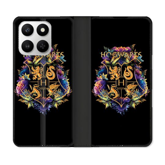 Housse cuir portefeuille Pour Honor 400 smart 5G Harry Potter Hogwarts