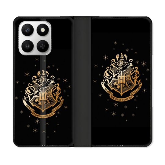 Housse cuir portefeuille Pour Honor 400 smart 5G Harry Potter Poudlard