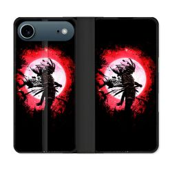 Housse cuir portefeuille Pour Iphone 17 Air Voyage Japon Samourai