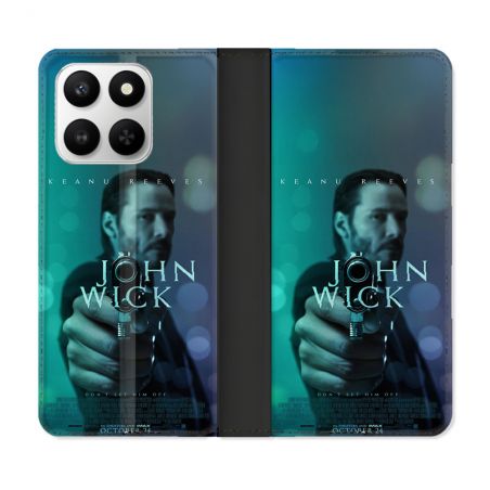 Housse cuir portefeuille Pour Honor 400 smart 5G John Wick
