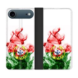 Housse cuir portefeuille Pour Iphone 17 Air Voyage Portugal Flamme