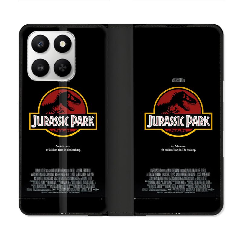 Housse cuir portefeuille Pour Honor 400 smart 5G Jurassic Park Affiche
