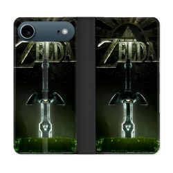 Housse cuir portefeuille Pour Iphone 17 Air Zelda
