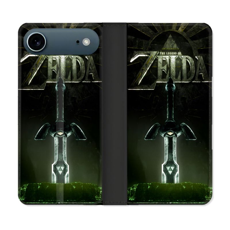 Housse cuir portefeuille Pour Iphone 17 Air Zelda