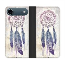 Housse cuir portefeuille Pour Iphone 17 Air Zen Attrape Reve Blanc