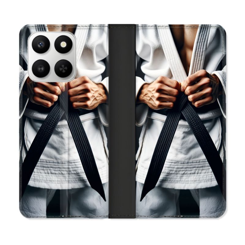 Housse cuir portefeuille Pour Honor 400 smart 5G Kimono Ceinture