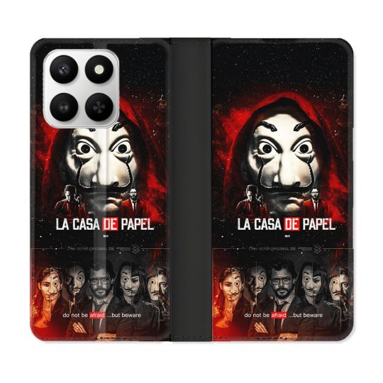Housse cuir portefeuille Pour Honor 400 smart 5G La Casa De Papel
