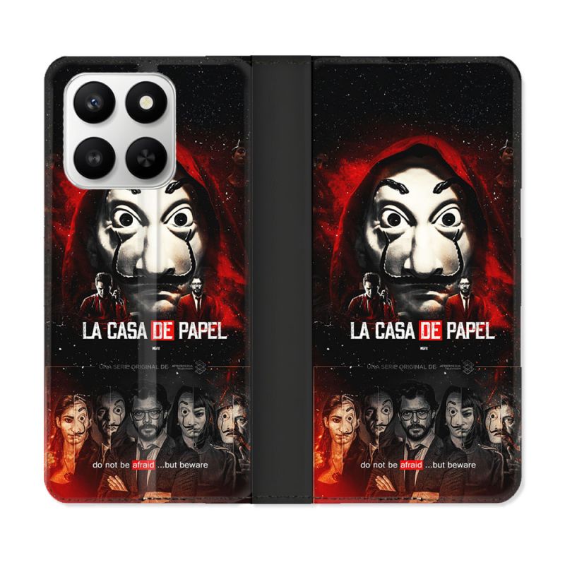 Housse cuir portefeuille Pour Honor 400 smart 5G La Casa De Papel
