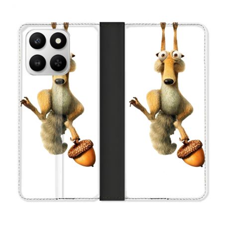 Housse cuir portefeuille Pour Honor 400 smart 5G L'âge de Glace Scratch Suspendu