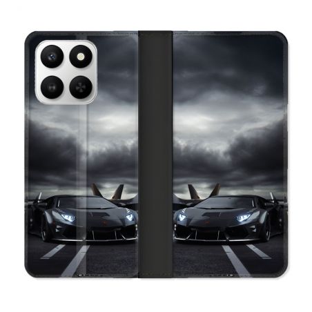Housse cuir portefeuille Pour Honor 400 smart 5G Lamborghini Avion