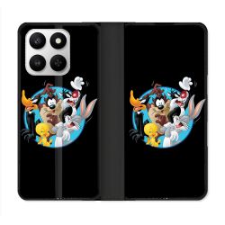 Housse cuir portefeuille Pour Honor 400 smart 5G Looney Tunes