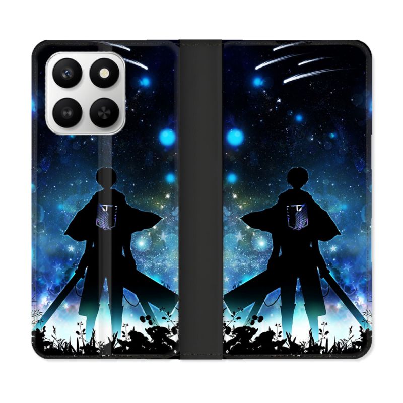 Housse cuir portefeuille Pour Honor 400 smart 5G Manga Attaque Titans Levi