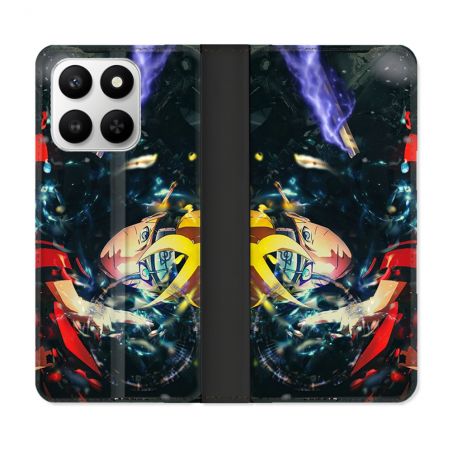Housse cuir portefeuille Pour Honor 400 smart 5G Manga Boruto Eclair