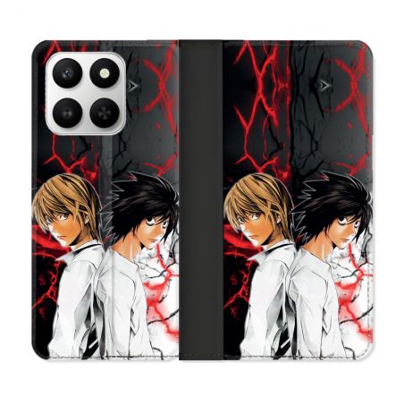 Housse cuir portefeuille Pour Honor 400 smart 5G Manga Death Note Duo