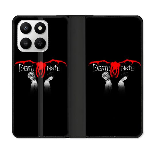 Housse cuir portefeuille Pour Honor 400 smart 5G Manga Death Note Noir