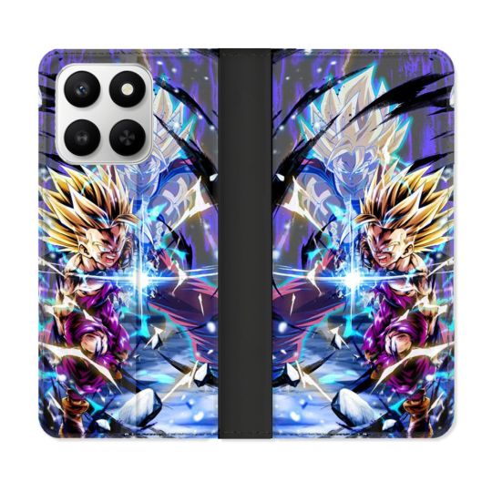 Housse cuir portefeuille Pour Honor 400 smart 5G Manga Dragon Ball Sangohan Duo