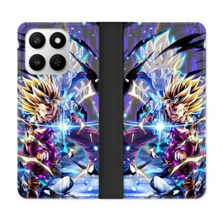 Housse cuir portefeuille Pour Honor 400 smart 5G Manga Dragon Ball Sangohan Duo