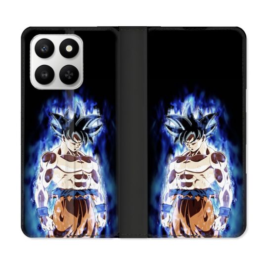 Housse cuir portefeuille Pour Honor 400 smart 5G Manga Dragon Ball Sangoku Noir