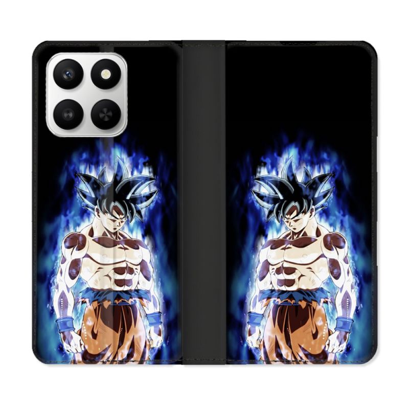 Housse cuir portefeuille Pour Honor 400 smart 5G Manga Dragon Ball Sangoku Noir