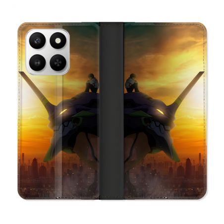 Housse cuir portefeuille Pour Honor 400 smart 5G Manga Evangelion