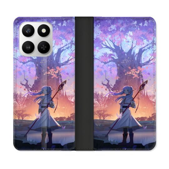 Housse cuir portefeuille Pour Honor 400 smart 5G Manga Frieren