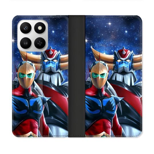 Housse cuir portefeuille Pour Honor 400 smart 5G Manga Goldorak