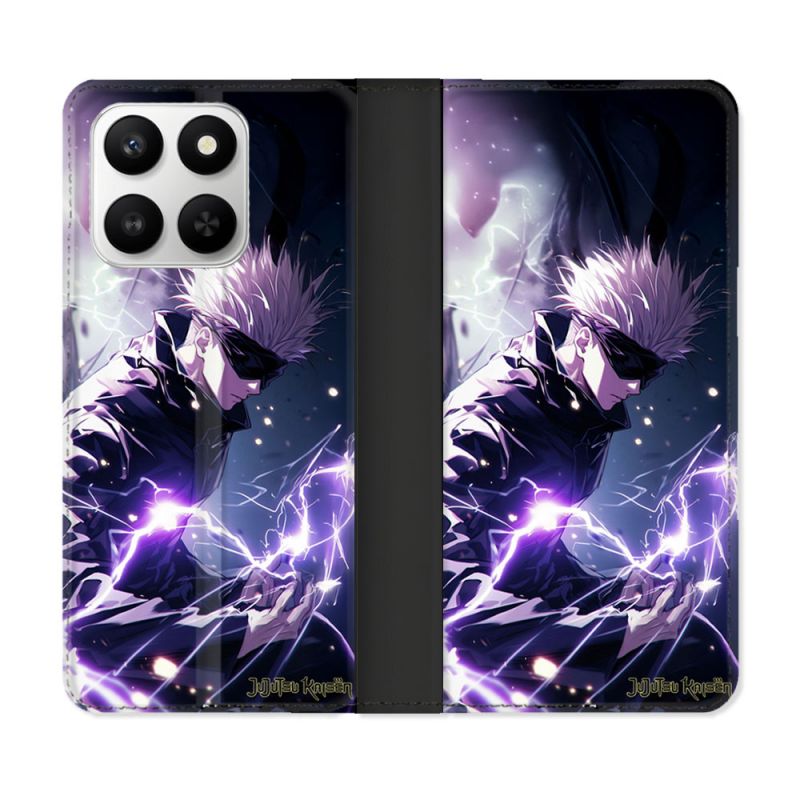 Housse cuir portefeuille Pour Honor 400 smart 5G Manga Jujutsu Kaisen Gojo Saturo