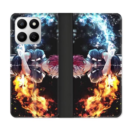 Housse cuir portefeuille Pour Honor 400 smart 5G Manga My Hero Academia Shoto