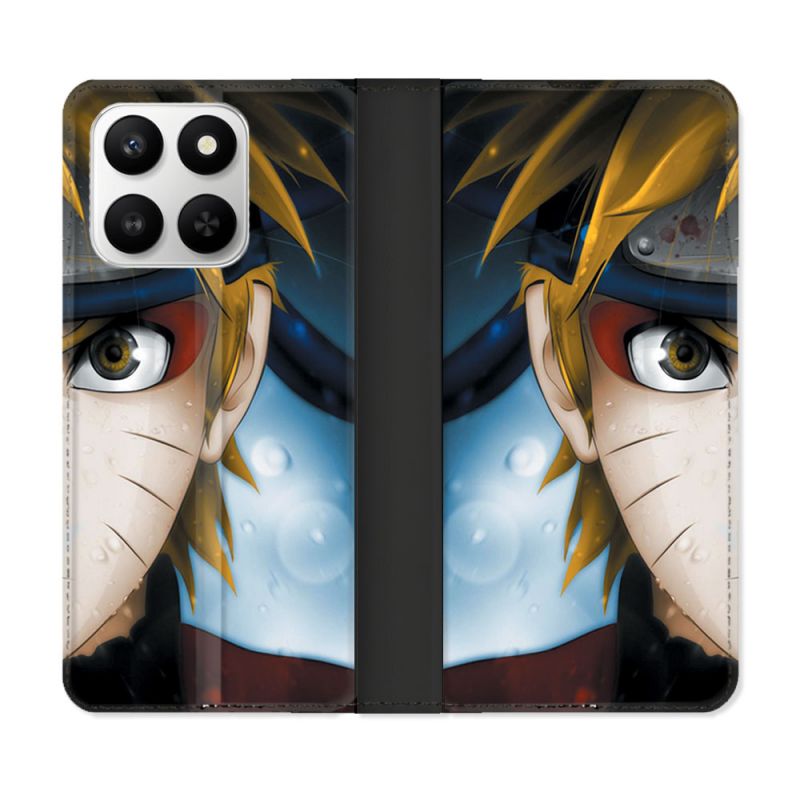 Housse cuir portefeuille Pour Honor 400 smart 5G Manga Naruto Blanc