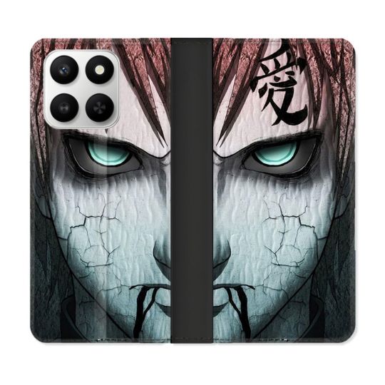 Housse cuir portefeuille Pour Honor 400 smart 5G Manga Naruto Gaara