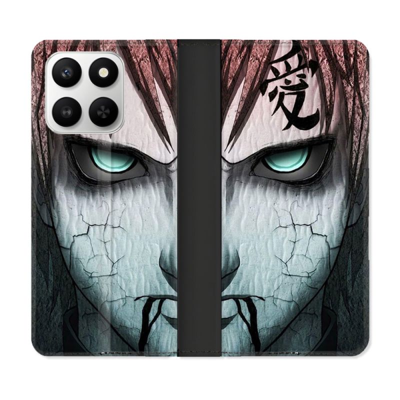 Housse cuir portefeuille Pour Honor 400 smart 5G Manga Naruto Gaara