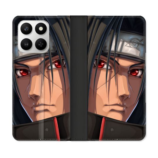 Housse cuir portefeuille Pour Honor 400 smart 5G Manga Naruto Itachi Visage