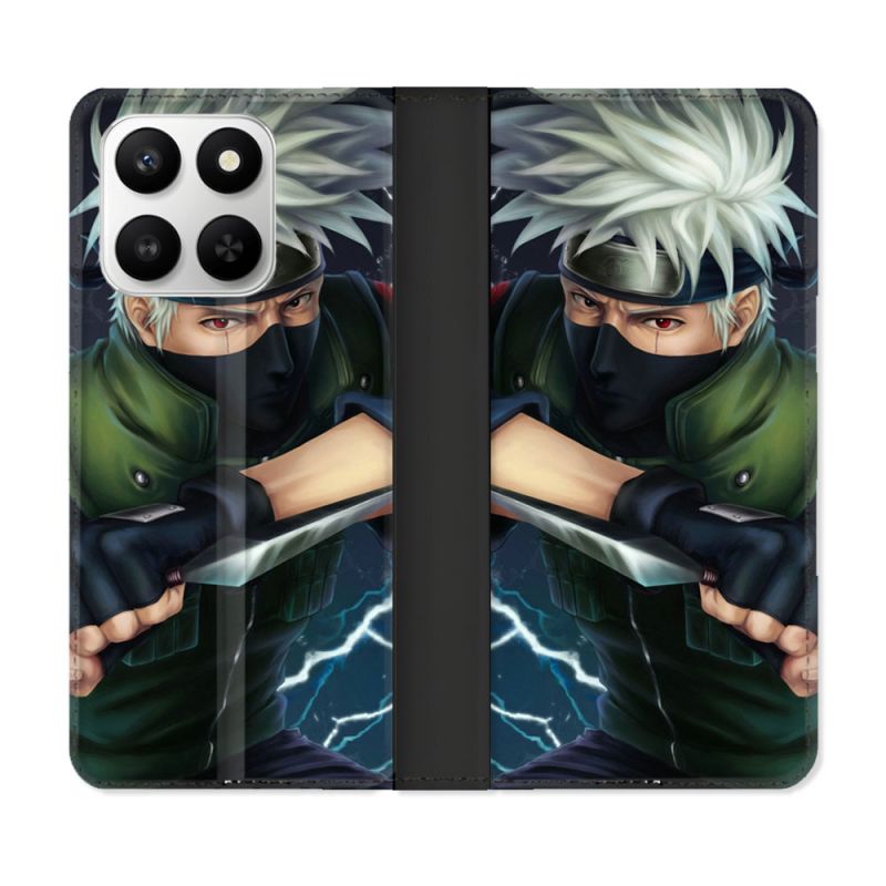 Housse cuir portefeuille Pour Honor 400 smart 5G Manga Naruto Kakashi