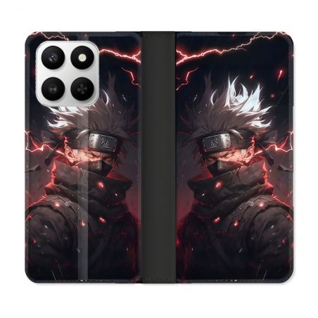 Housse cuir portefeuille Pour Honor 400 smart 5G Manga Naruto Kakashi Dark