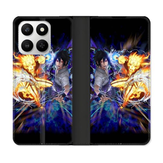 Housse cuir portefeuille Pour Honor 400 smart 5G Manga Naruto VS