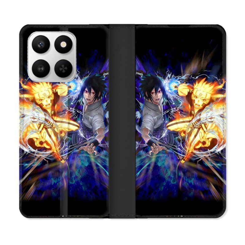 Housse cuir portefeuille Pour Honor 400 smart 5G Manga Naruto VS