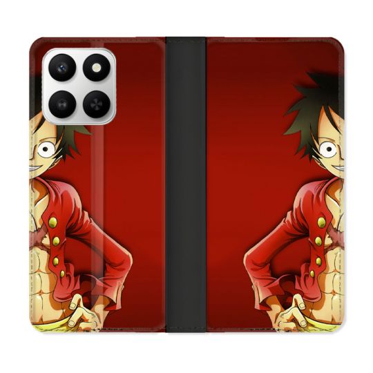 Housse cuir portefeuille Pour Honor 400 smart 5G Manga One Piece Luffy