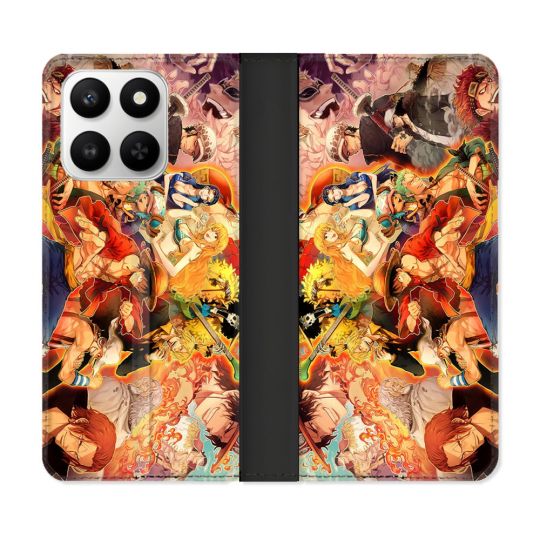 Housse cuir portefeuille Pour Honor 400 smart 5G Manga One Piece Nakama