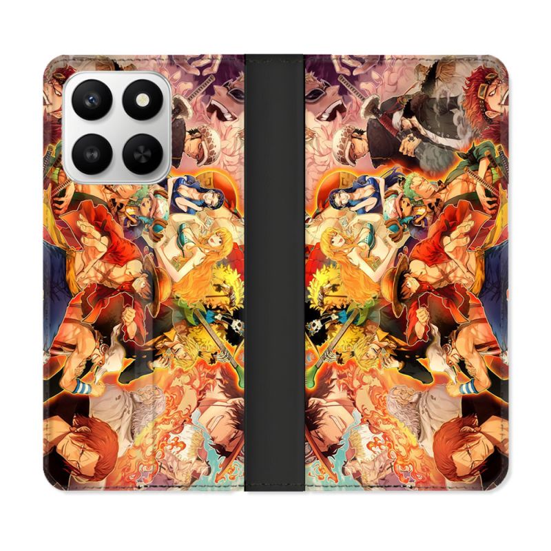 Housse cuir portefeuille Pour Honor 400 smart 5G Manga One Piece Nakama