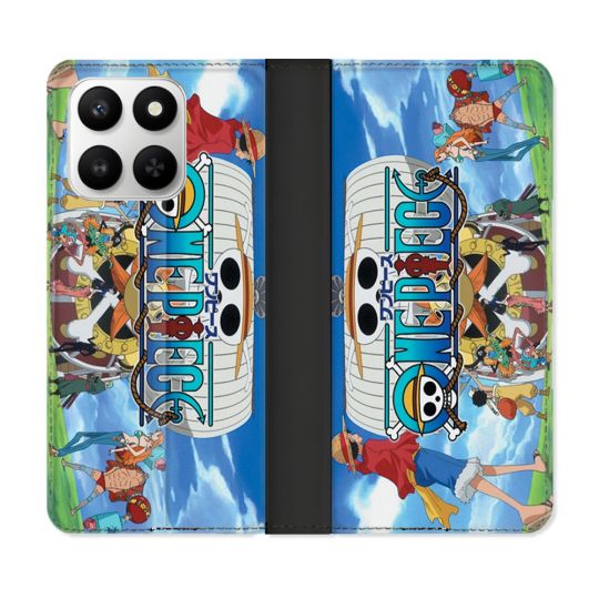 Housse cuir portefeuille Pour Honor 400 smart 5G Manga One Piece Sunny