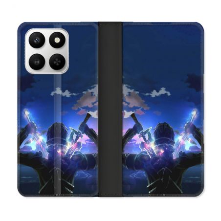 Housse cuir portefeuille Pour Honor 400 smart 5G Manga SAO sword Art Online Epee