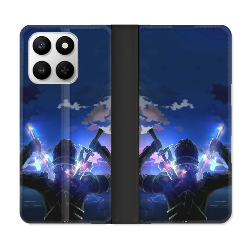 Housse cuir portefeuille Pour Honor 400 smart 5G Manga SAO sword Art Online Epee