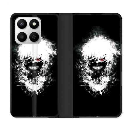 Housse cuir portefeuille Pour Honor 400 smart 5G Manga Tokyo Ghoul Kaneki Tag