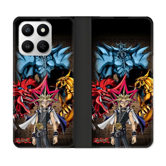 Housse cuir portefeuille Pour Honor 400 smart 5G Manga Yu Gi Oh